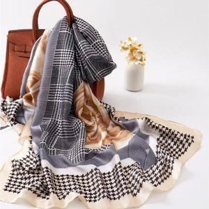 High quality long silk satin scarf 🧣